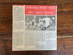 Voetbal krantenartikel Ajax Sparta september 1976 Geels, Ophalen of Verzenden, 1960 tot 1980, Knipsel(s)