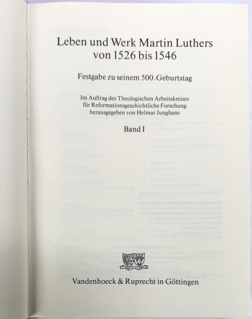 1109. Boeken - Gerhard Ebelin, Lutherstudien, 1971–1989, Ophalen of Verzenden