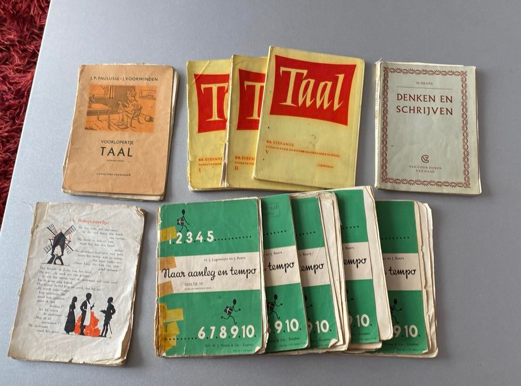 Oude schoolboekjes - Taal, Rekenen, Schrijven, Ophalen of Verzenden, Gelezen, Niet van toepassing