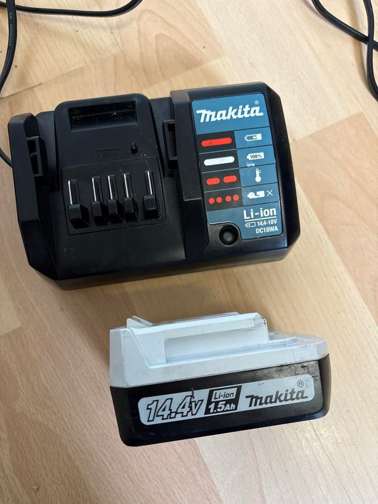Makita Accu en Lader Set, Ophalen of Verzenden, Gebruikt