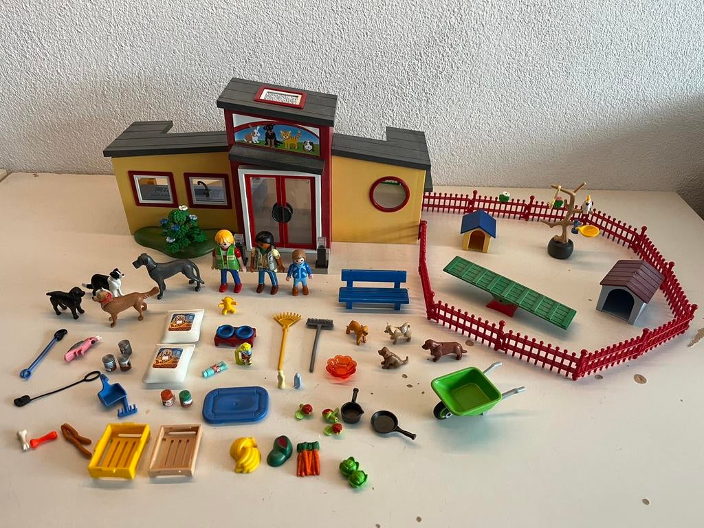 Playmobil dierenpension 9275, Ophalen of Verzenden, Zo goed als nieuw, Complete set