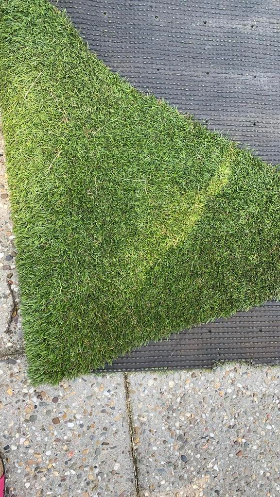 Restant kunstgras 400x165 cm, 3 cm hoog, Tuin en Terras, Gras en Kunstgras, Ophalen, Nieuw, Minder dan 10 m², Kunstgras