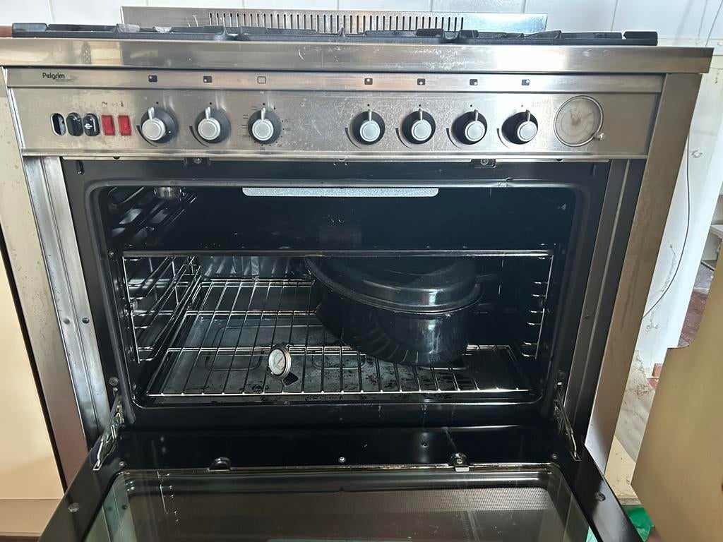 Pelgrim Novecento Fornuis Oven, Ophalen, Gebruikt, 60 cm of meer, Gas