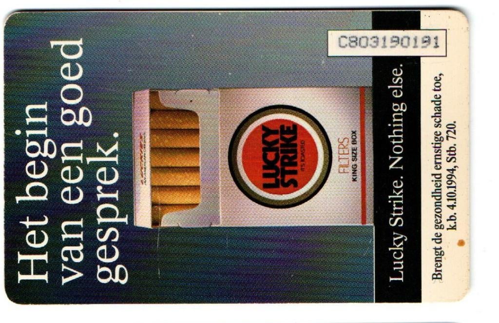 Chip Nederland Lucky Strike  gebruikt, Ophalen of Verzenden