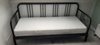 Ikea FYRESDAL bedbank met matrassen, Ophalen, Zwart, Tweepersoons, Zo goed als nieuw
