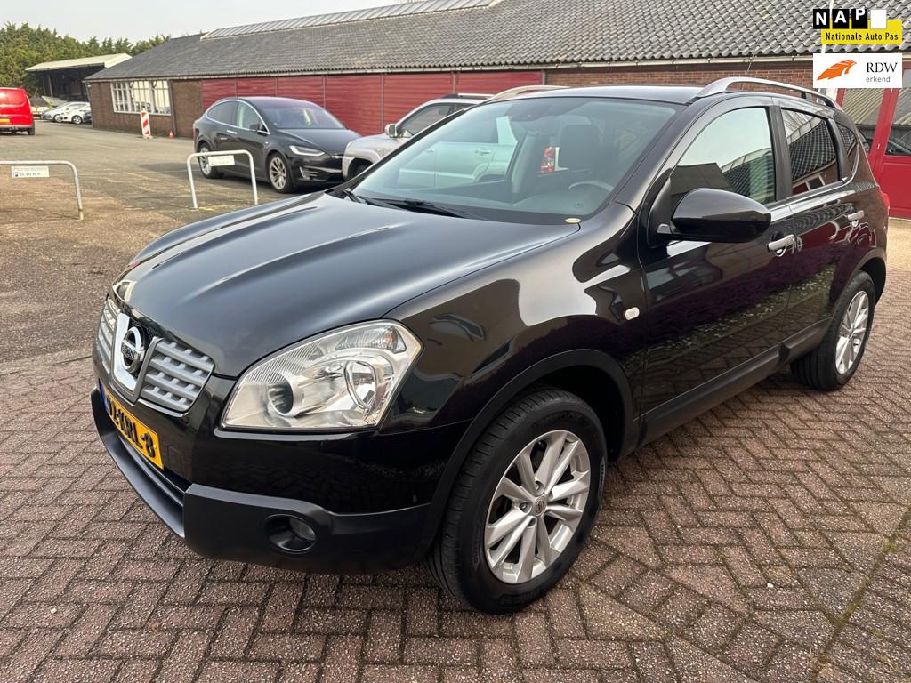 Nissan Qashqai 2.0 Acenta 4WD pano navi camera, Auto's, Nissan, 4 cilinders, Zwart, Origineel Nederlands, Handgeschakeld