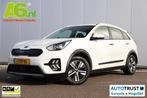Kia Niro 1.6 GDi Hybrid DynamicLine Half Leder Carplay Andro, Gebruikt, Euro 6, Leder en Stof, Wit