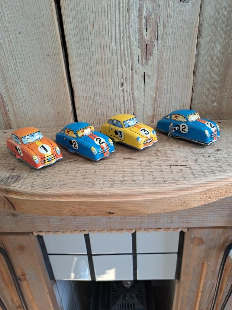 4 Technofix auto's., Antiek en Kunst, Antiek | Speelgoed, Ophalen of Verzenden