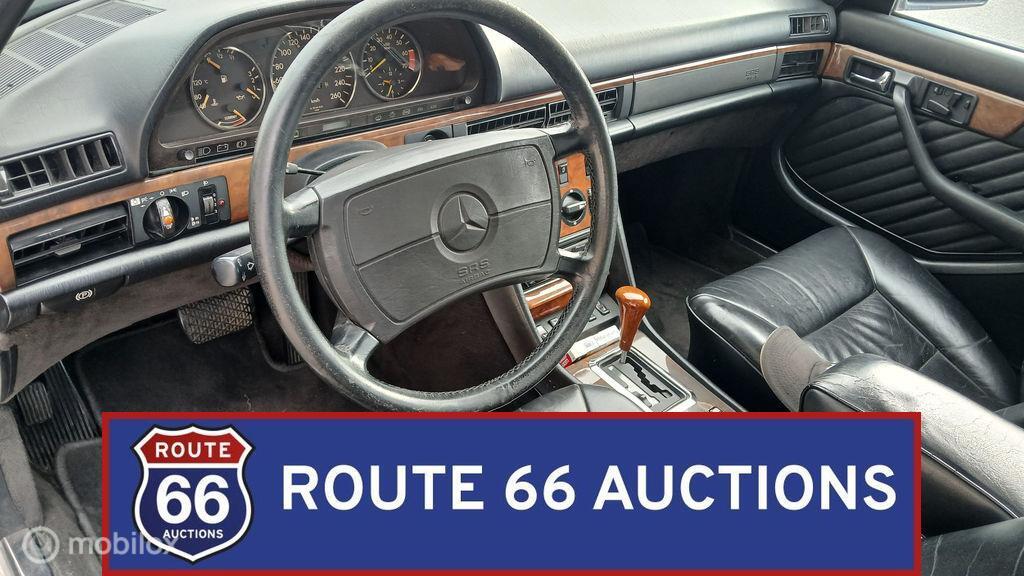 Mercedes-Benz 560 SEL | 1988 | Route 66 Auctions, Overige carrosserieën, Zwart, Mercedes-Benz, Bedrijf