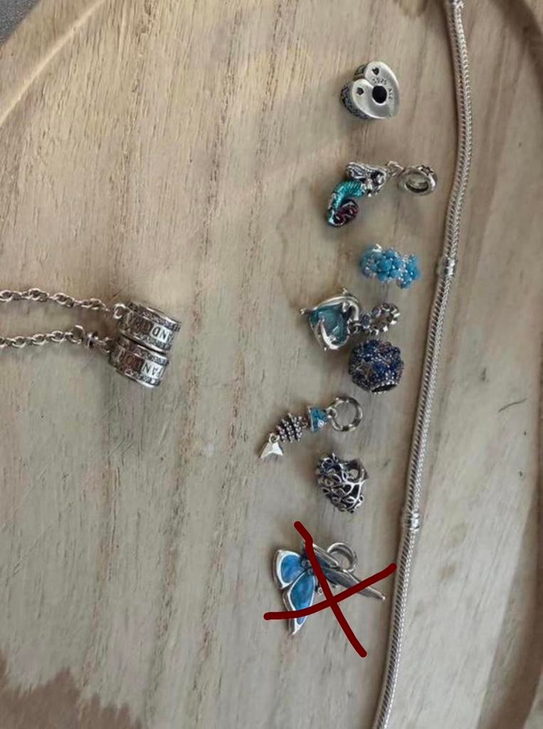 Mooie Pandora bedels, Gebruikt, Verzenden, Pandora, 4 bedels of meer