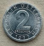 Oostenrijk, 2 groschen 1977, Ophalen of Verzenden, Oostenrijk, Losse munt