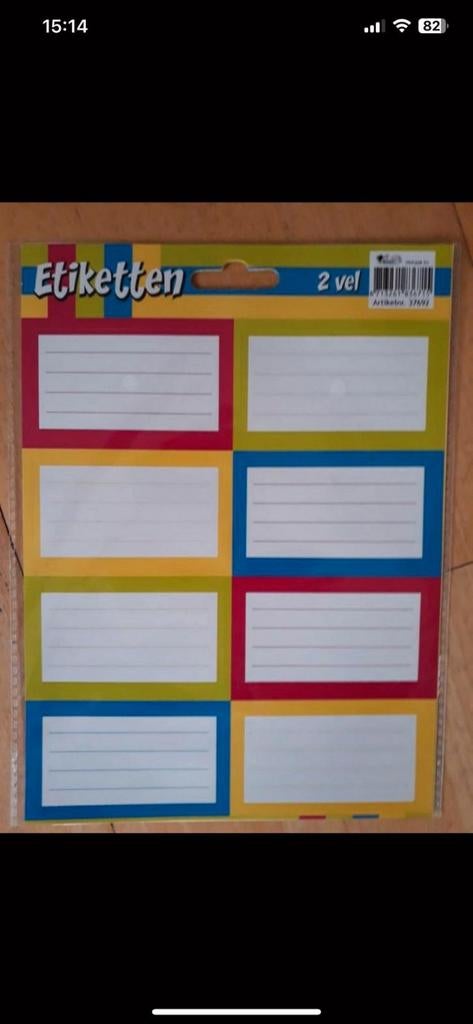 Etiketten, Ophalen
