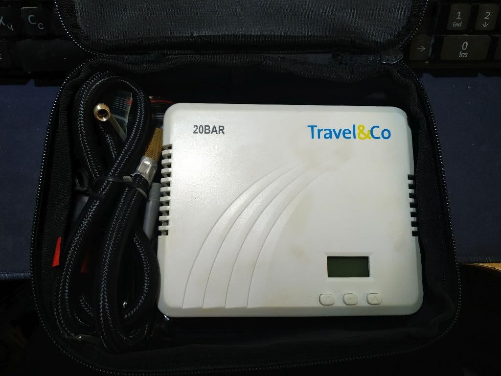 Draagbare Auto Luchtpomp Travel & Co 20 BAR, Caravans en Kamperen, Ophalen of Verzenden, Gebruikt, Elektrisch