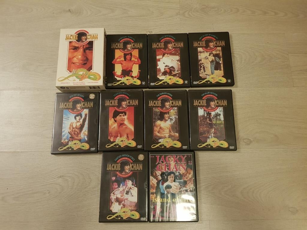 9x DVD Jackie Chan, Cd's en Dvd's, Vanaf 12 jaar, Ophalen of Verzenden, Zo goed als nieuw