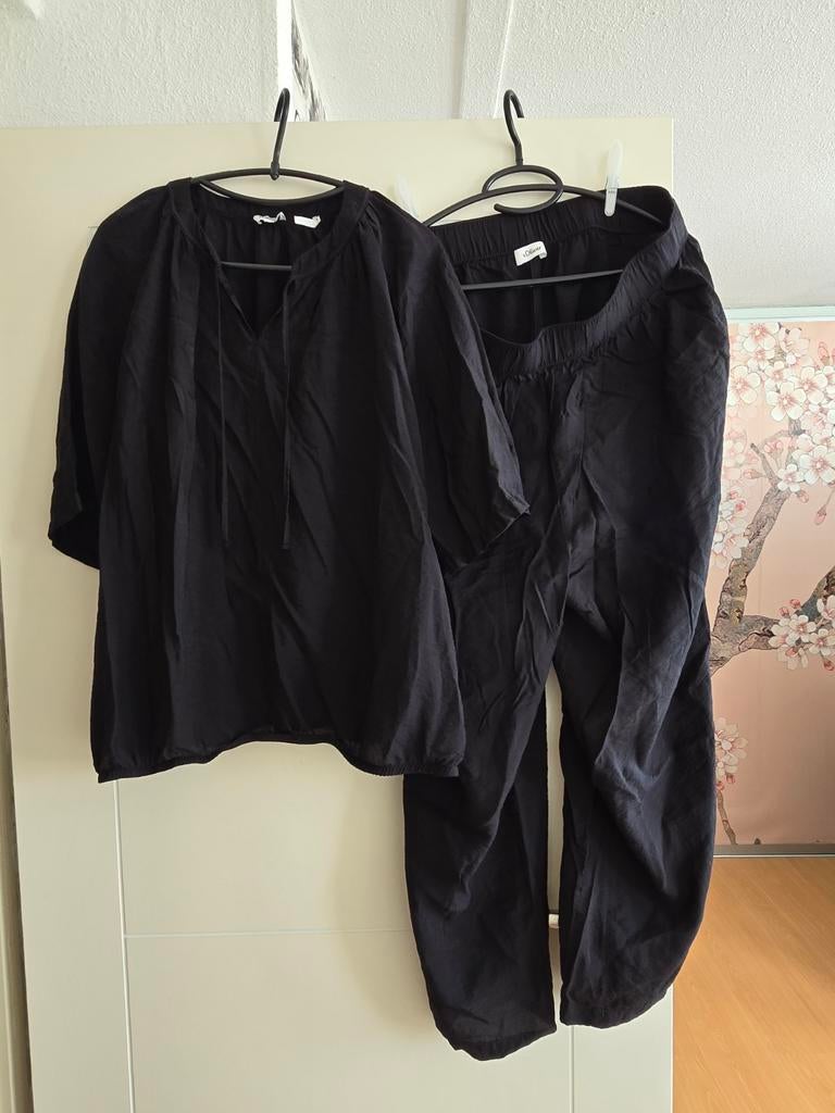 s Oliver co ord set, zwart, zeer goede staat, maat 46, Ophalen of Verzenden, Zo goed als nieuw, Zwart