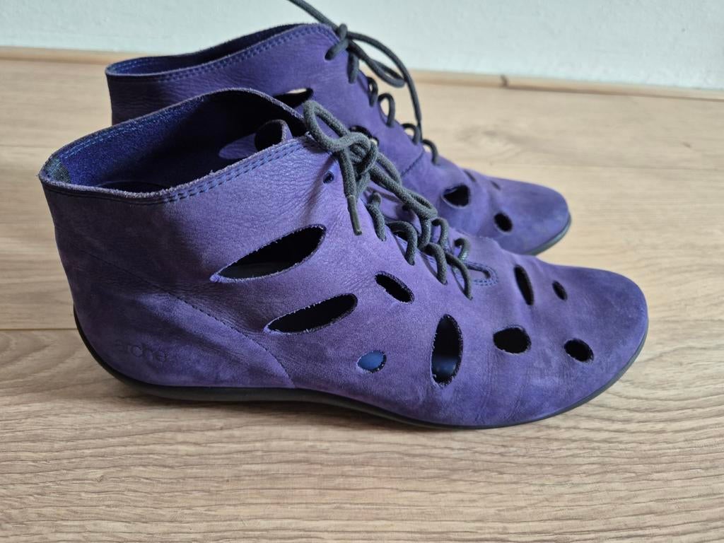 Paarse leren Arche sandalen maat 39, Ophalen of Verzenden, Overige kleuren, Sandalen of Muiltjes