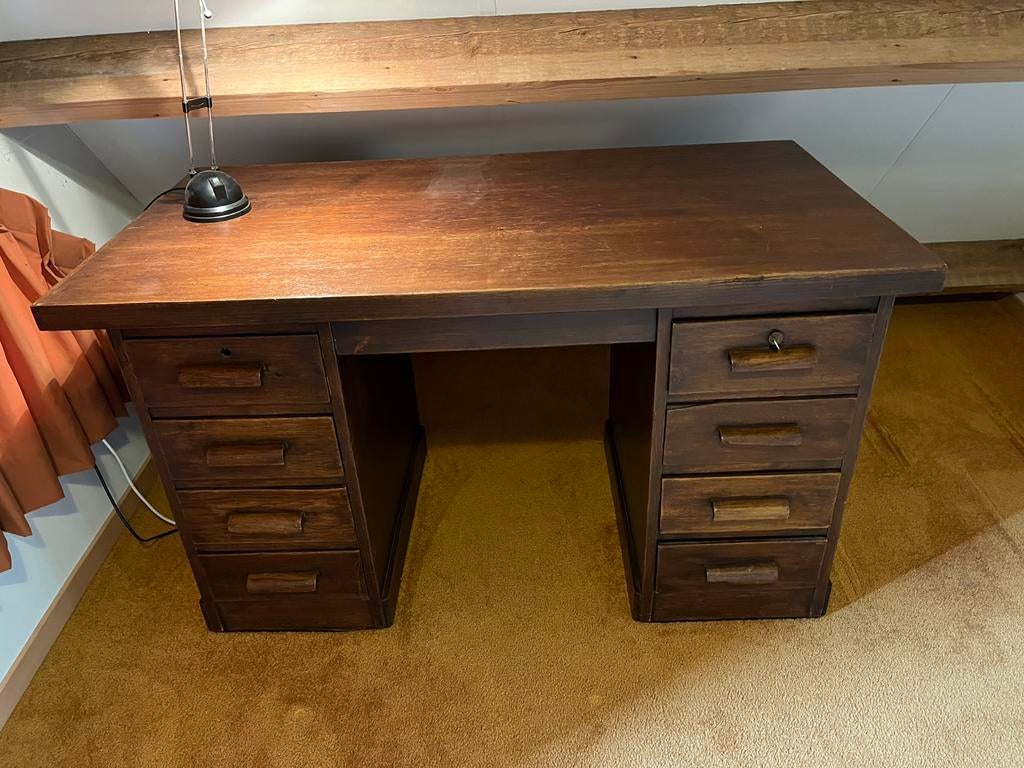 Antiek houten bureau, Antiek en Kunst, Ophalen of Verzenden