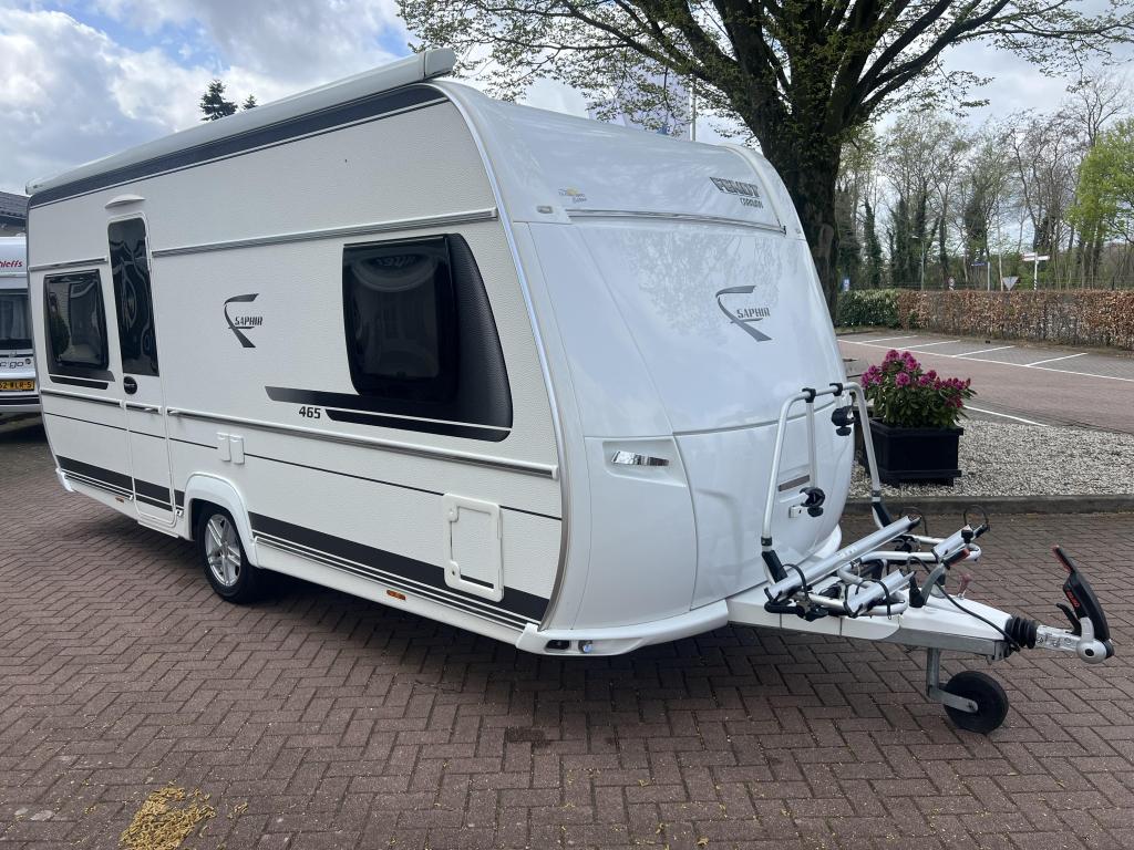 Fendt Saphir 465 SFB Luifel,Fietsendrager, Caravans en Kamperen, Caravans, Rondzit, Bedrijf, Overige typen, Fendt