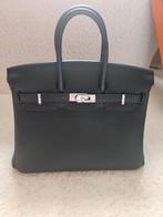 Hermès Birkin 25 Zwarte Togo Leren Handtas, Sieraden, Tassen en Uiterlijk, Tassen | Damestassen, Ophalen of Verzenden, Zwart, Handtas