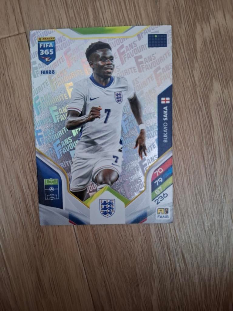Panini FIFA 365 Adrenalyn Bukayo Saka kaart, Ophalen of Verzenden