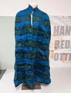 Zeldzaam Donegal Design Cape Poncho Mohair & Wol Blauw/Groen, Blauw, Ophalen of Verzenden, Zo goed als nieuw, H