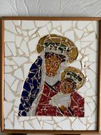 H Maria Terrazo  mozaïek in lijst Italiaans handwerk, Ophalen of Verzenden