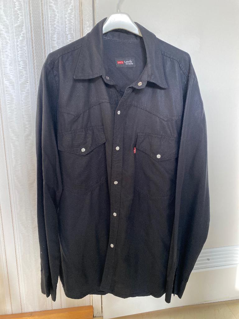 Levi’s blouse, Kleding | Heren, Overhemden, Ophalen, Zo goed als nieuw, Zwart, Levi’s