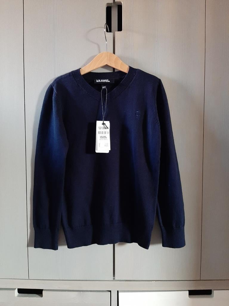 Le chic garcon gebreide trui donkerblauw maat 122/128 nieuw!, Kinderen en Baby's, Kinderkleding | Maat 128, Le Chic, Trui of Vest
