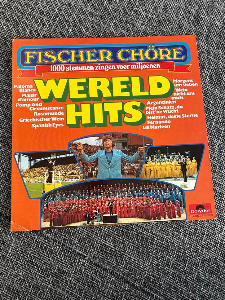 Fischer Chöre - Wereld Hits LP (Polydor), Cd's en Dvd's, Vinyl | Overige Vinyl, Gebruikt, 12 inch, Ophalen