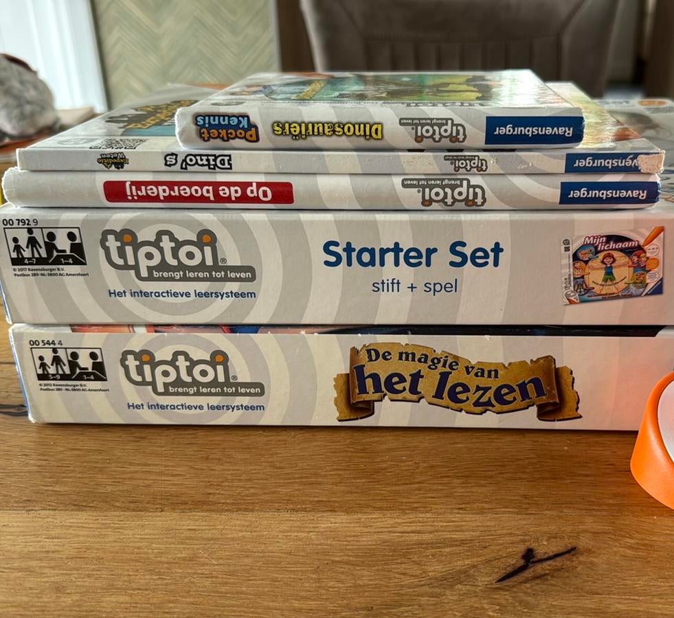 TipToi set; boeken en spellen!, Kinderen en Baby's, Ophalen of Verzenden, Gebruikt, Taal en Lezen, Met geluid