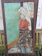 Antiek schilderij impressionistische stijl  .104/57, Ophalen of Verzenden