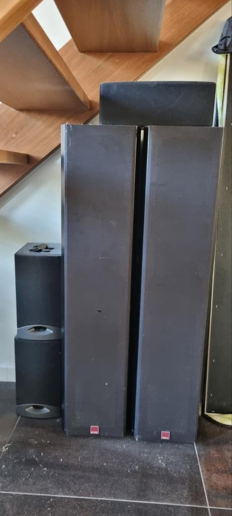 Dali 450 en Celestion CS2 luidsprekers set (5 stuks), Audio, Tv en Foto, Luidsprekers, Ophalen, Gebruikt, Surroundset zonder subwoofer