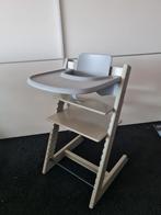 Stokke Tripp Trapp Grijs met Babyset en Playtray, Ophalen, Gebruikt, Meegroeistoel, Afneembaar eetblad
