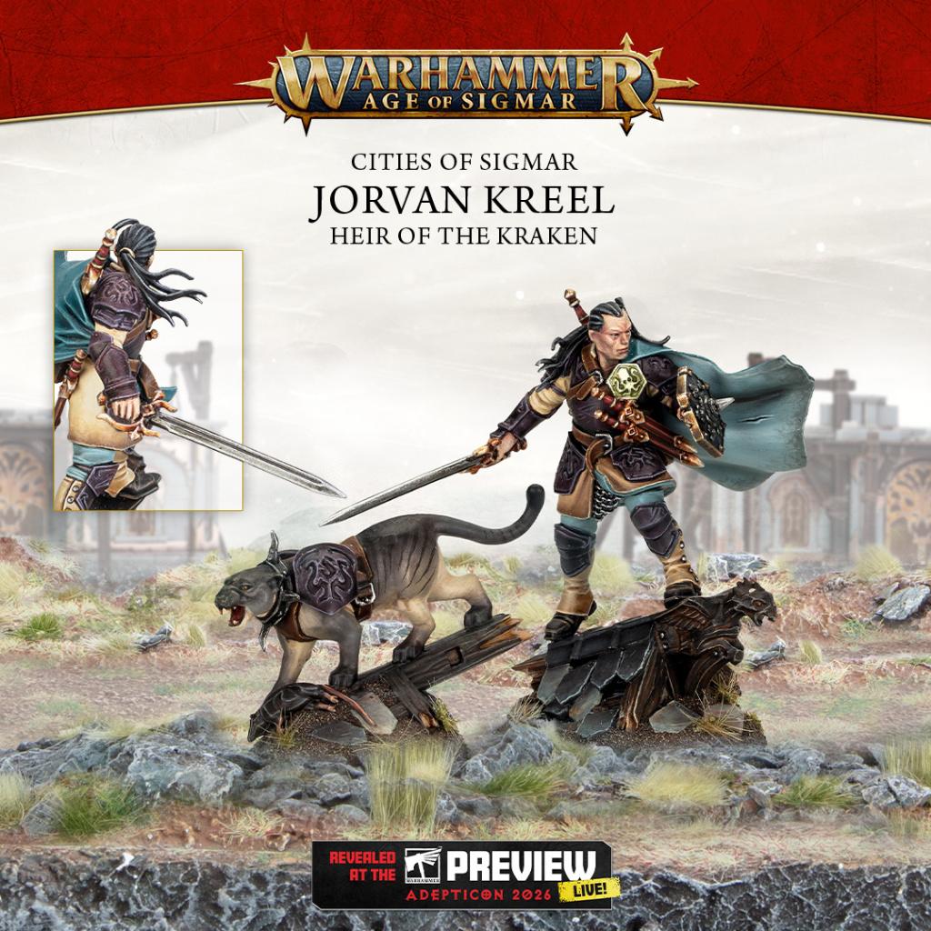 Warhammer AOS Cities of Sigmar,  Jorvan Kreel, Hobby en Vrije tijd, Wargaming, Ophalen of Verzenden, Nieuw, Warhammer, Figuurtje(s)