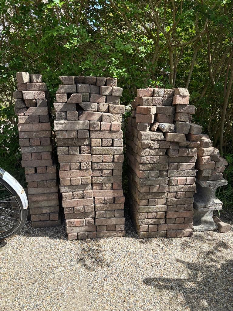 Gratis klinkers, Tuin en Terras, Ophalen, Gebruikt, Klinkers, 10 m² of meer