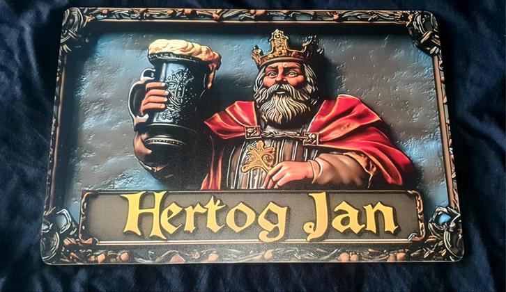 Wandbord hertog Jan, Verzamelen, Biermerken, Nieuw, Reclamebord, Plaat of Schild, Hertog Jan, Ophalen of Verzenden