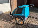 Thule Coaster XT 2 Fietskar blauw + baby supporter, Ophalen, Zo goed als nieuw, Kinderkar, 40 tot 60 kg