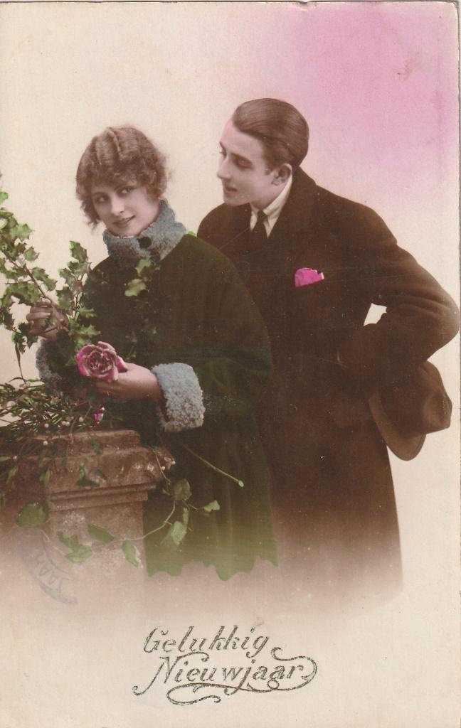 MEISJE ROMANTIEK JAREN 20 ZEER MOOIE OUDE KAART. Kl647, Verzamelen, Ansichtkaarten | Themakaarten, Gelopen, 1920 tot 1940, Overige thema's