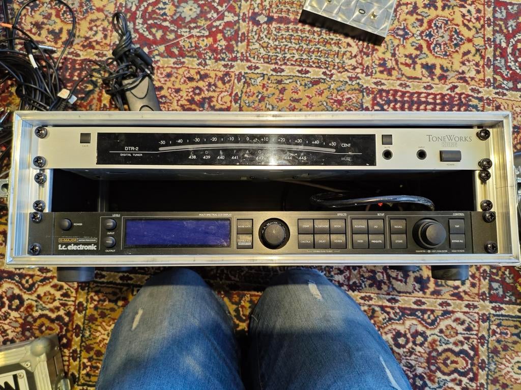 Toneworks korg dtr-2 en TC electronic G major + flightcase, Muziek en Instrumenten, Effecten, Ophalen of Verzenden, Zo goed als nieuw