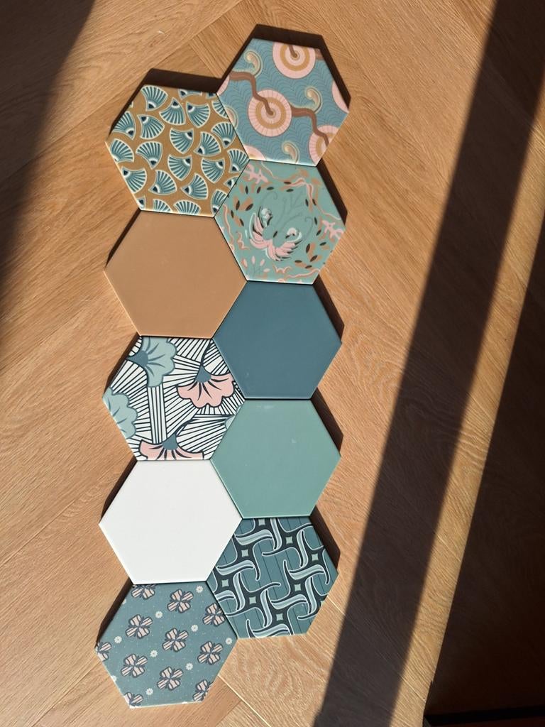 Hexagons merk Marrakech van Good Vibes, Ophalen, Keramiek, Minder dan 5 m², Vloertegels