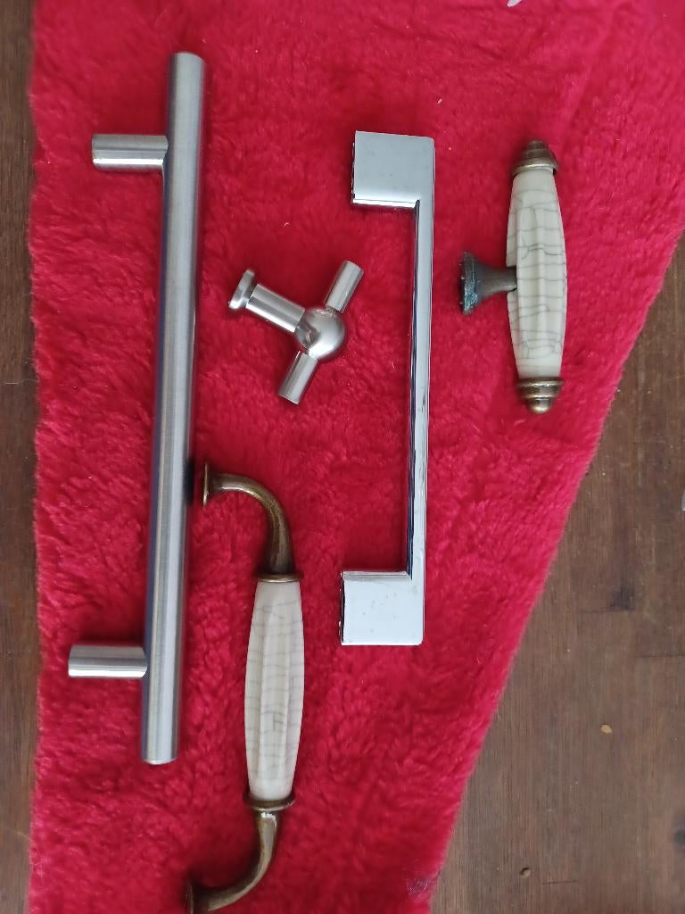 66 x handgreep deurknop keukenkastje 5 verschillende, Ophalen, Minder dan 50 cm, Nieuw, Minder dan 25 cm