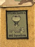 Arm embleem pve mechanica 960 SQN, Verzenden, Luchtmacht, Nederland, Embleem of Badge