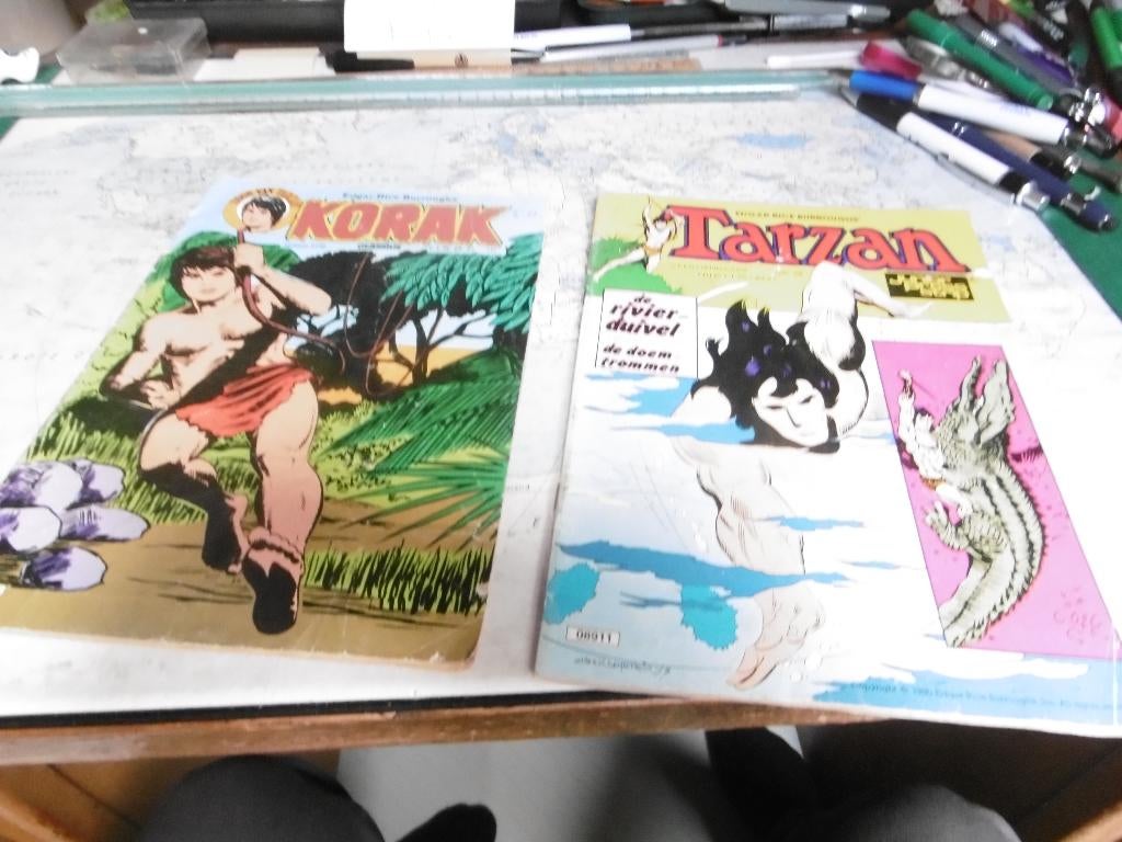 2 X TARZAN strips  Tarzan 1978 - nr. 2140 en  Tarzan 1980, Meerdere stripboeken, Verzenden, Zo goed als nieuw