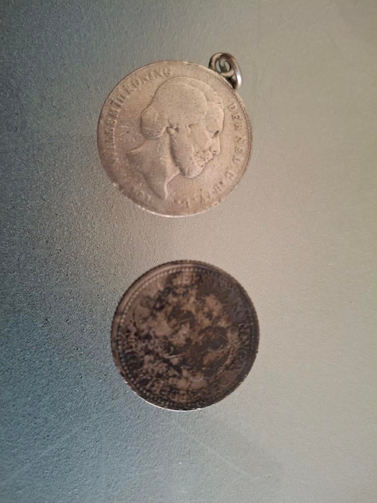 2 halve guldens, Postzegels en Munten, Munten | Nederland, ½ gulden, Koning Willem III, Zilver, Ophalen of Verzenden