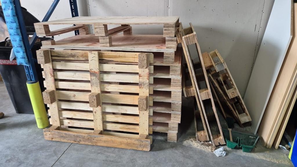 Wegwerp pallets - eens in de twee weken ophalen, Doe-het-zelf en Verbouw, Hout en Planken, Ophalen, Minder dan 25 mm, Zo goed als nieuw