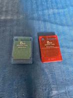PlayStation 2 8MB Memory Cards (2 stuks), Ophalen of Verzenden, Gebruikt, Geheugenkaart, PlayStation 2