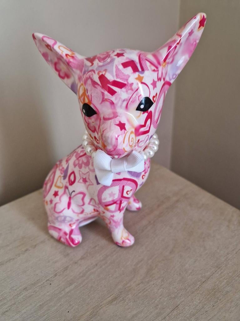 Pomme Pidou Chihuahua, Verzamelen, Spaarpotten, Ophalen of Verzenden, Nieuw, Steen, Aardewerk of Keramiek, Dier