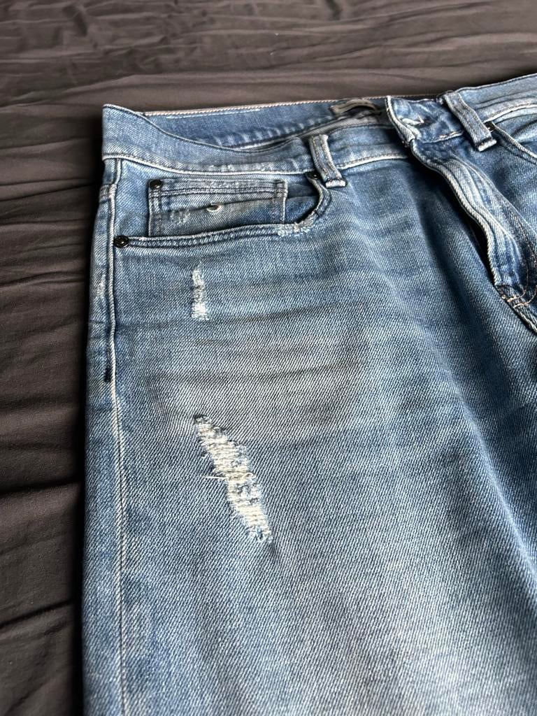 Butcher of Blue jeans maat 32/32, Ophalen of Verzenden, Gedragen, Blauw, W32 (confectie 46) of kleiner