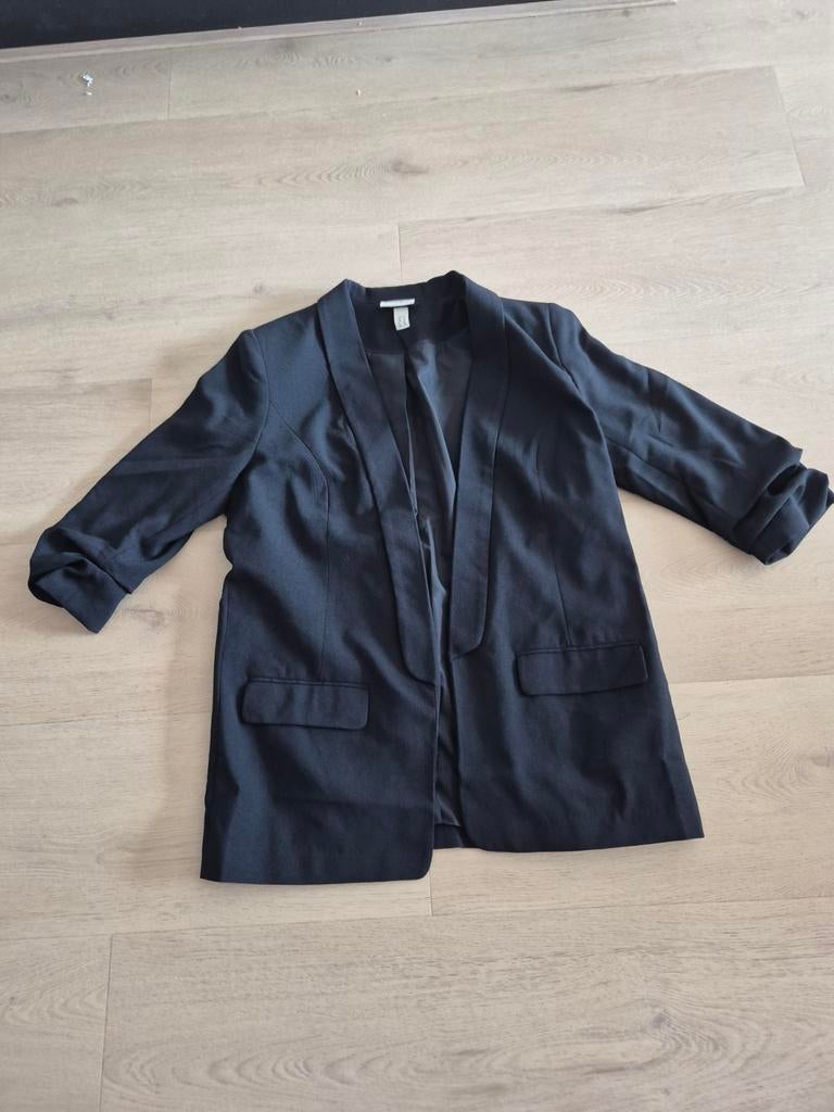 Zwarte blazer, Zwart, Maat 42/44 (L), Ophalen of Verzenden, Zo goed als nieuw