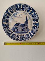 Delfts Blauw Wandbord 'Wuustwezel Kerk' - Handgeschilderd, Antiek en Kunst, Antiek | Keramiek en Aardewerk, Ophalen